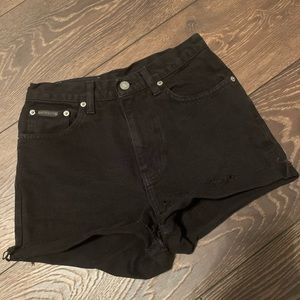 Vintage Calvin Klein black cutoff shorts 😍